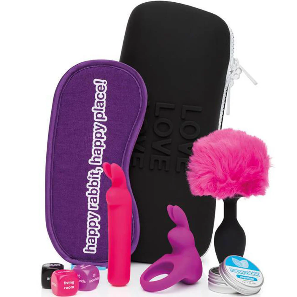 Happy Rabbit Couples Pleasure Kit, 7 Piece