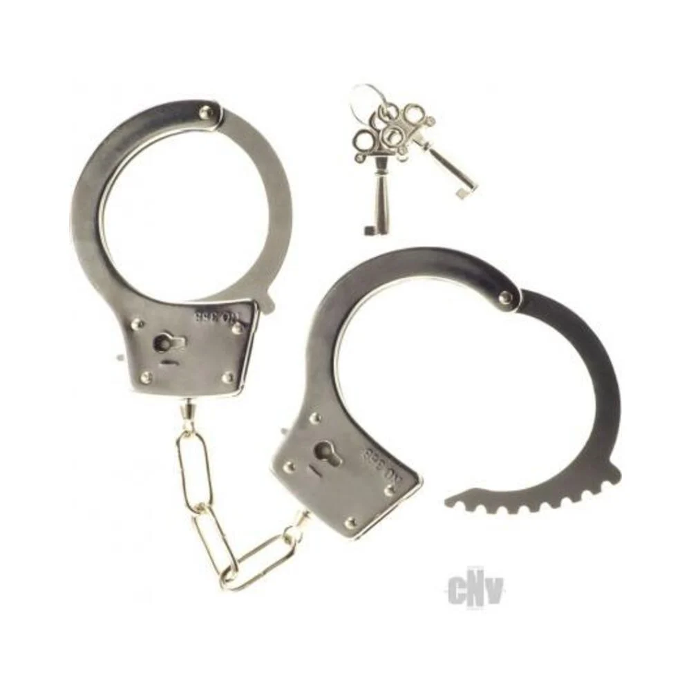 Heay Metal Handcuffs Silver Kink