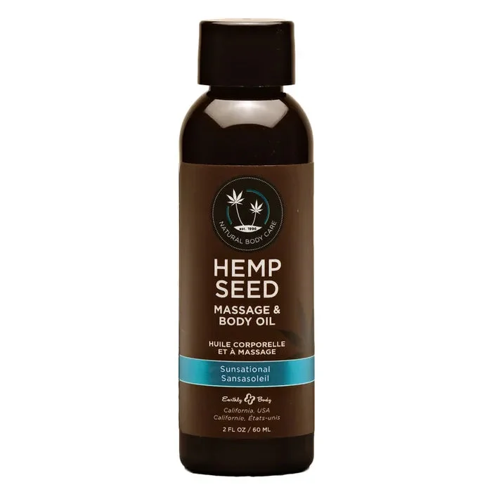 HEMP SEED MASSAGE OIL SUNSATIONAL 59MLS
