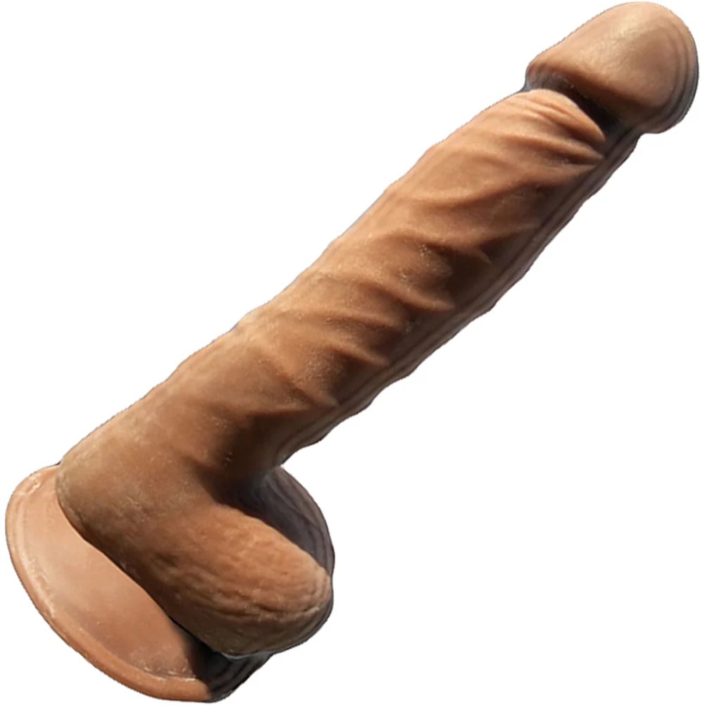 Hott products Skinsations Latin Lover Series Papasito Dildo, 8", Brown