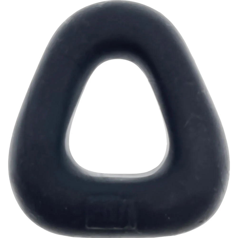 HunkyJunk Zoid Trapezoid Lifter Penis Ring, 2.5", Tar Ice