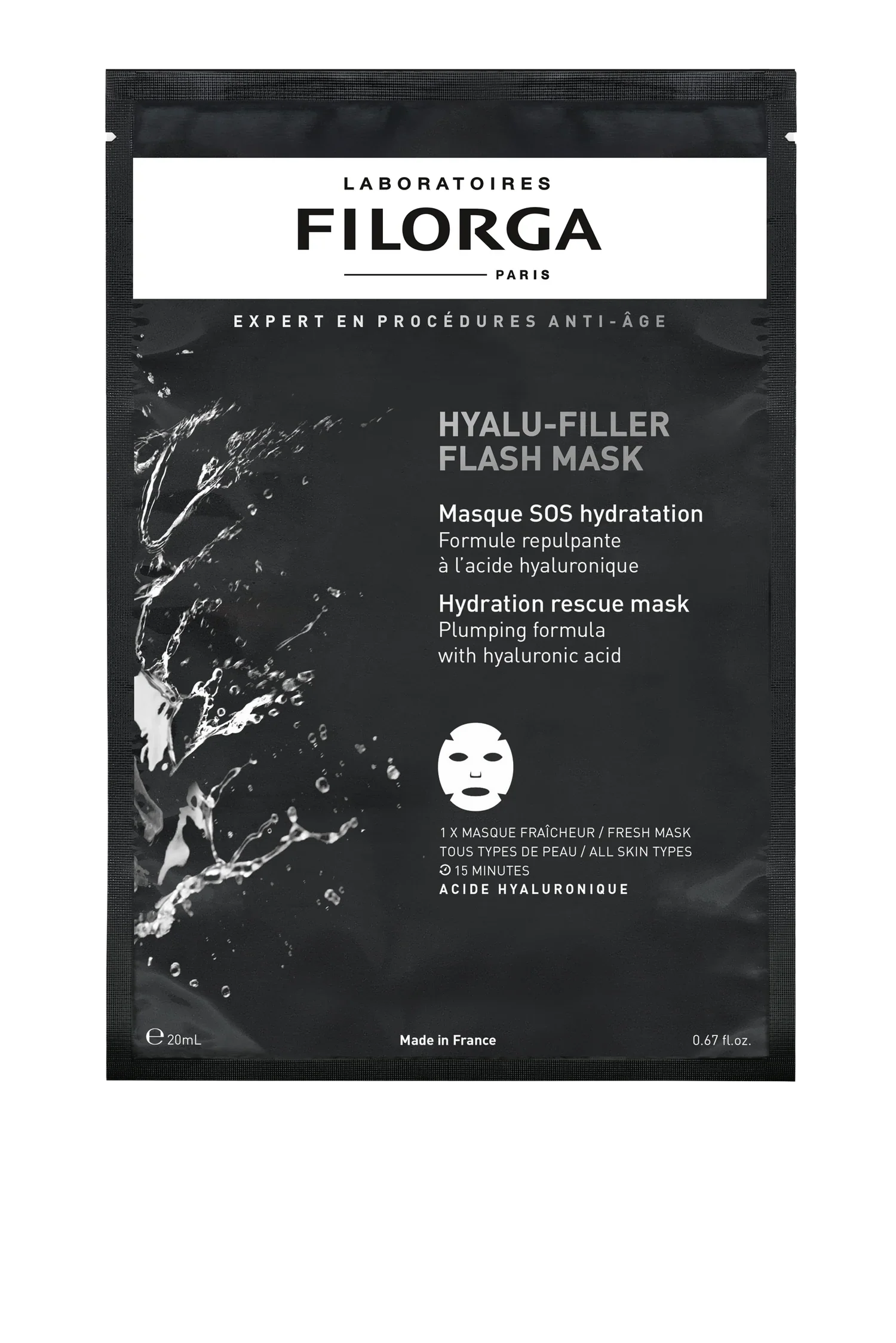 Hyalu-Filler Flash Mask 1 Mask 20 ML