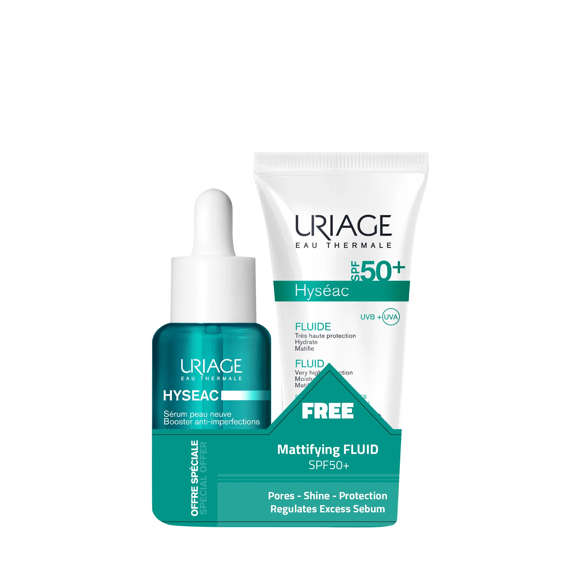 Hyseac Anti Blemish Booster Serum 30 ML + Hyseac Mattifying Fluid SPF 50 For Free