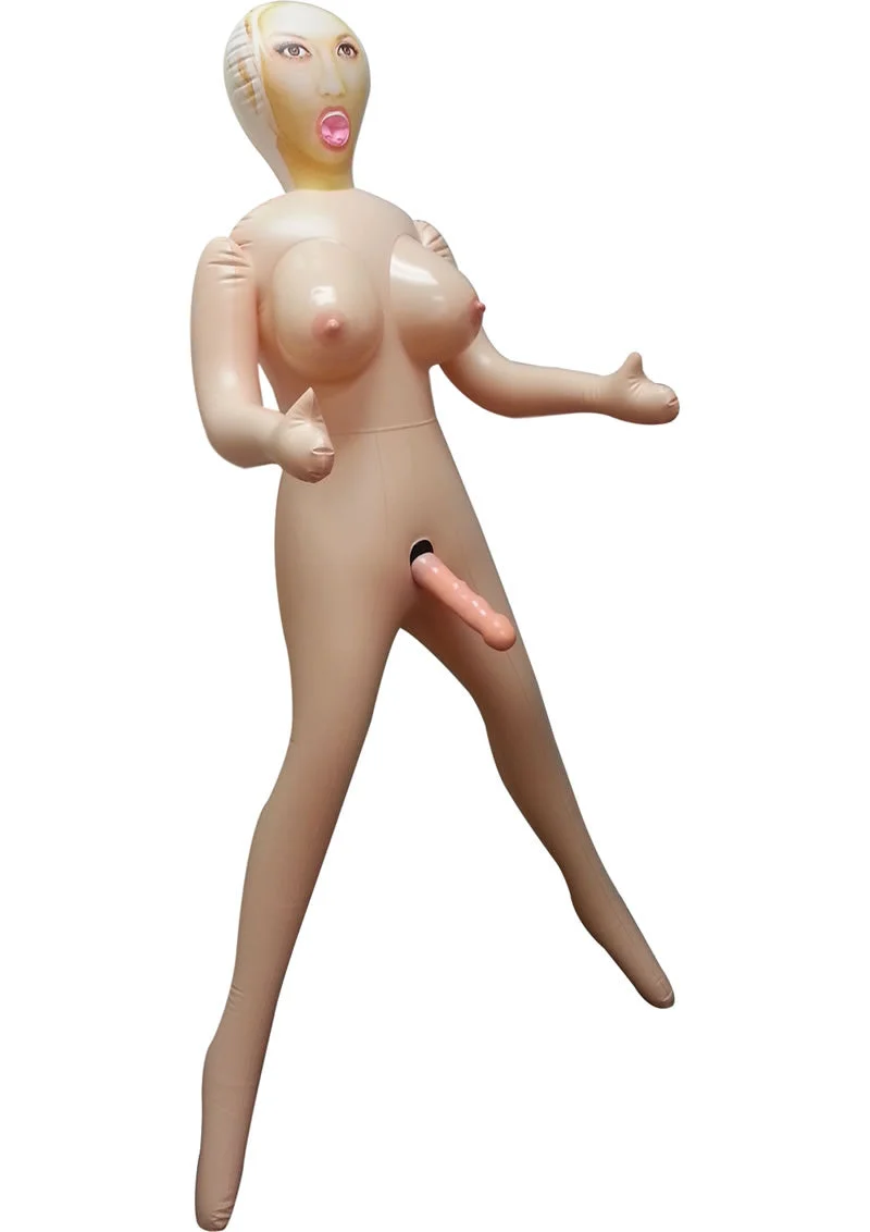 I Am Angie Vibrating Inflatable Love Doll with Vibrating Dildo