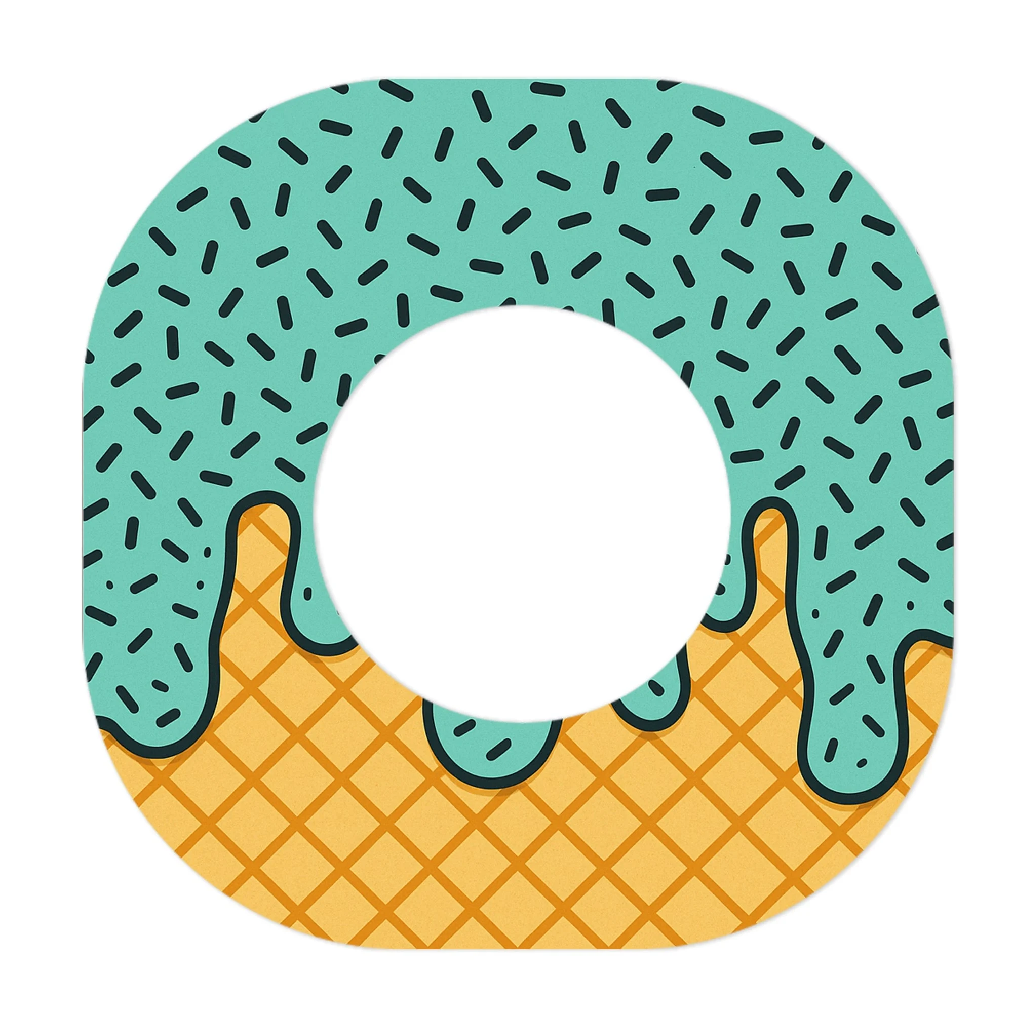 Ice Cream Social Dexcom G7 and Stelo Patch Tape - Pump Peelz