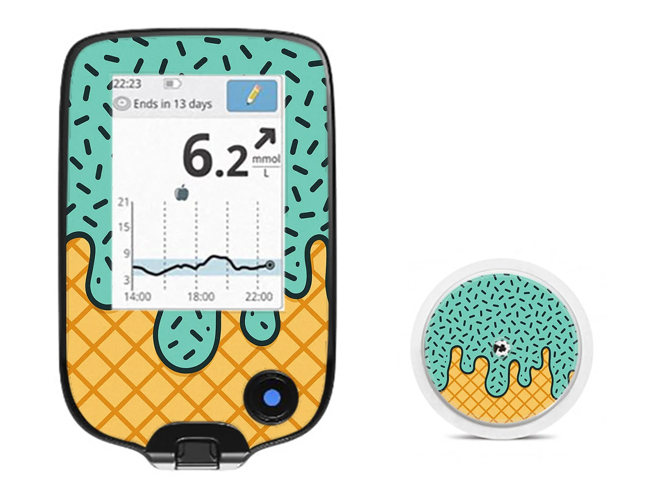 Ice Cream Social Freestyle Libre 2 Sticker - Pump Peelz