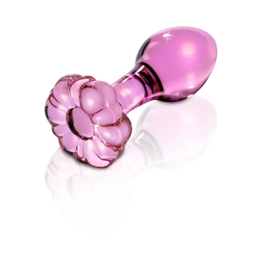 Icicles No. 48 Glass Butt Plug Pink