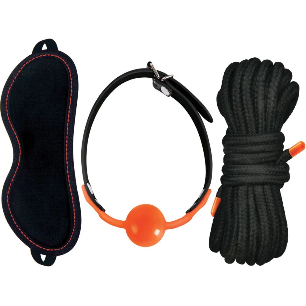 Icon Brands Orange is the New Black Kit 2 See No Evil Speak No Evil, Black/Orange