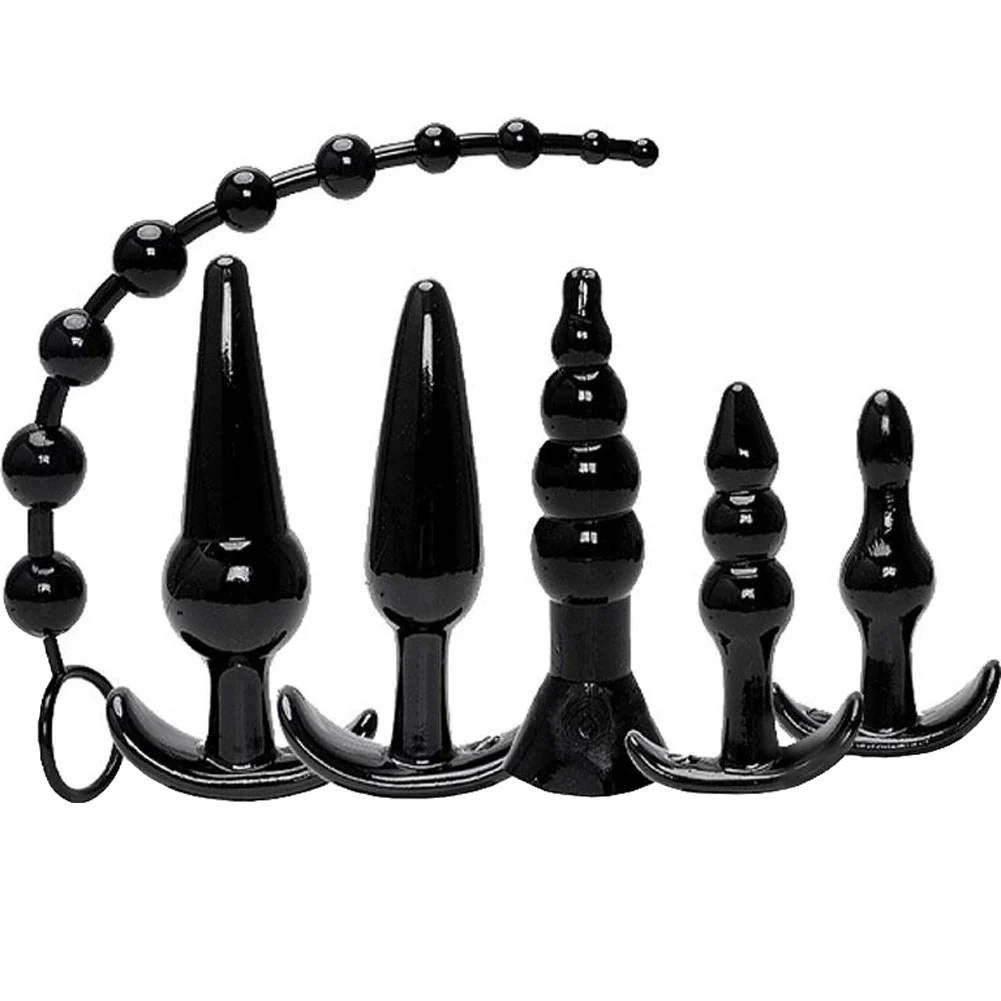 Icon Try-Curious Anal Plug Kit, Black