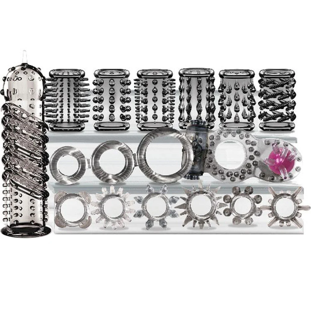 Icon Try-Curious Penis Ring and Sleeve Set, Smoke