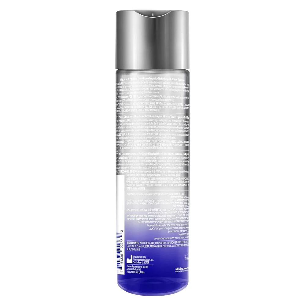 ID Free Glycerin and Paraben Free Water-Based Lubricant, 8.5 fl.oz (250 mL)