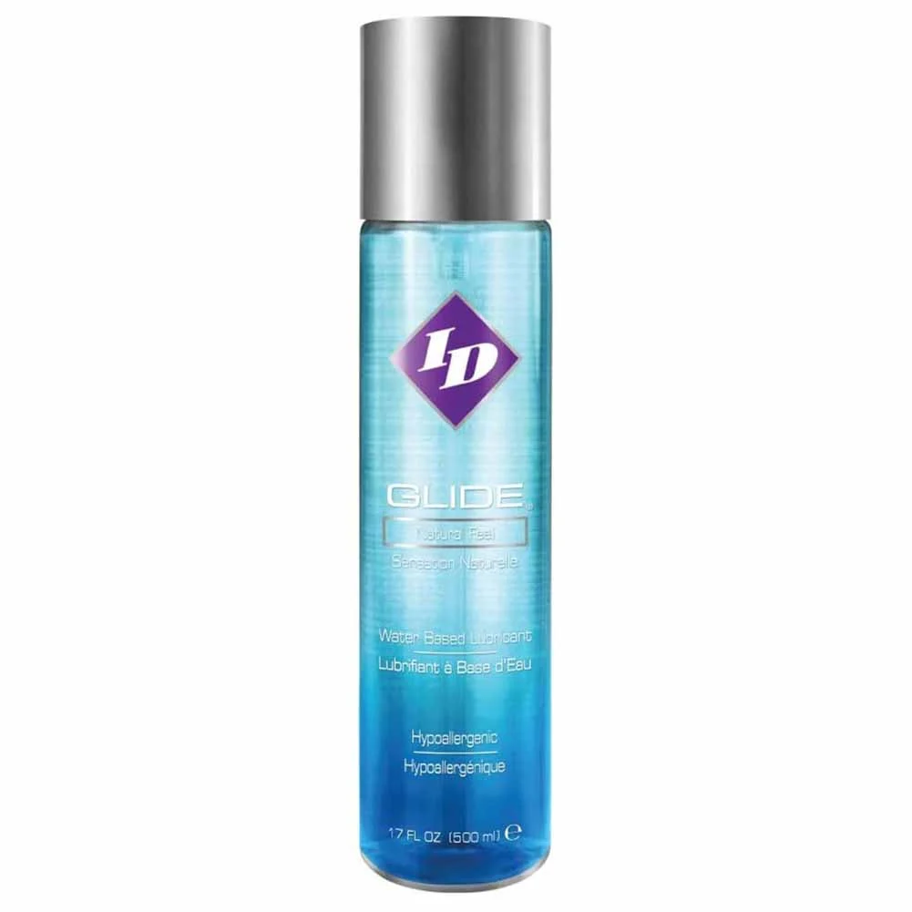 ID Glide Natural Feel Water-Based Lubricant, 17 fl.oz (500 mL)