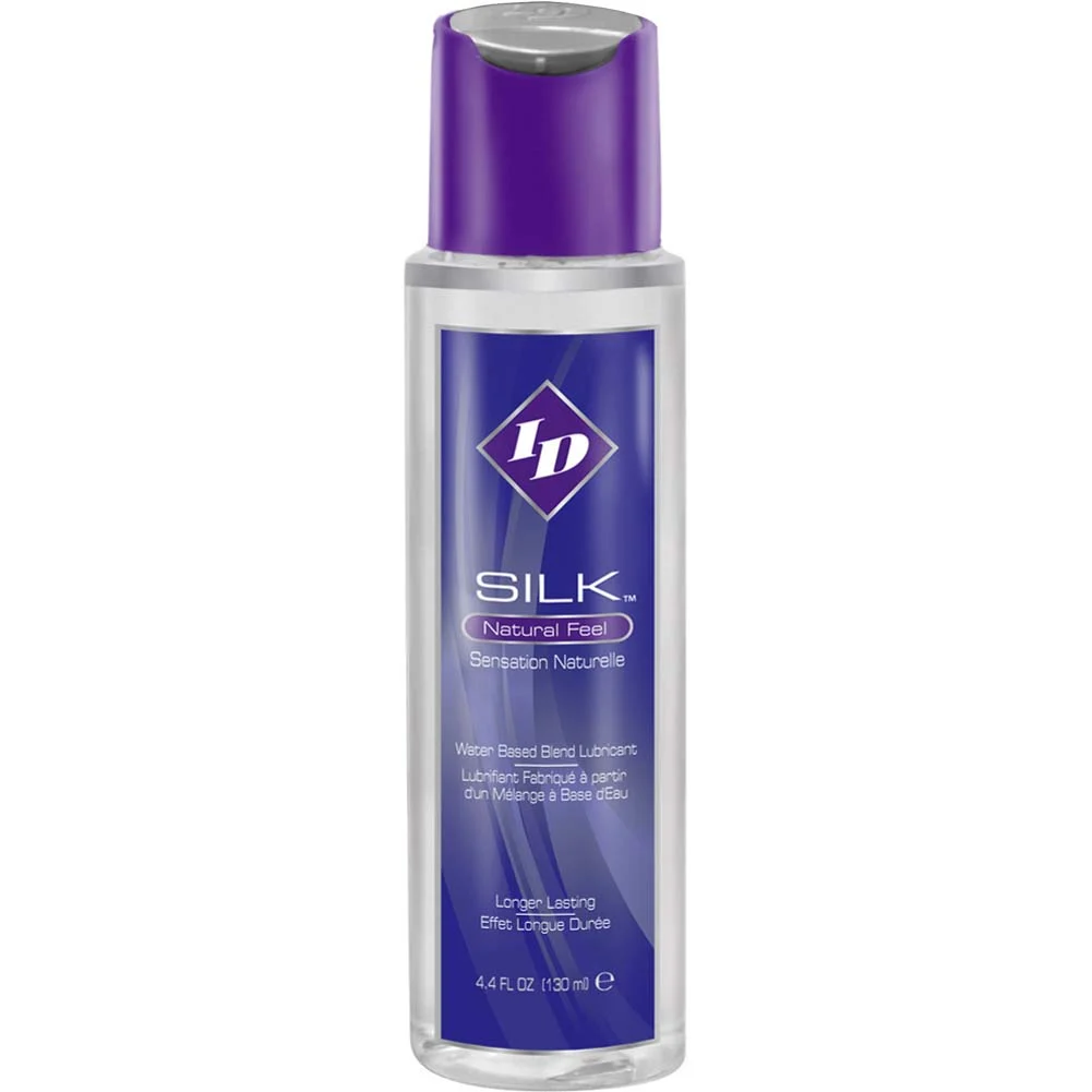 ID Silk Natural Feel Water-Based Premium Personal Lubricant, 4.4 fl.oz (130 mL)