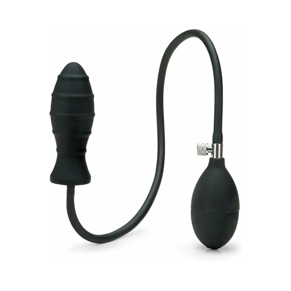 Inflatable Anal Plug, Black