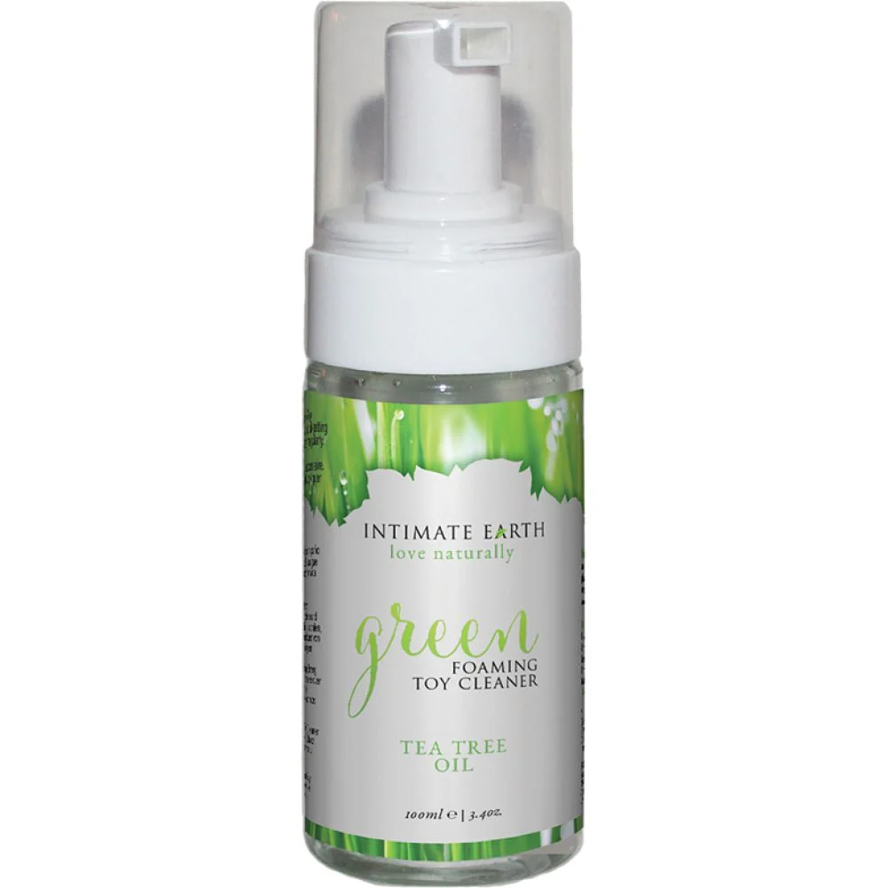 Intimate Earth Green Foaming Toy Cleaner with Tea Tree Oil, 3.4 fl.oz (100 mL)
