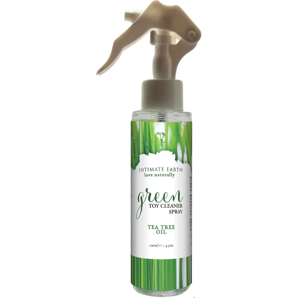 Intimate Earth Green Toy Cleaner Spray with Tea Tree Oil, 4 fl.oz (120 mL)