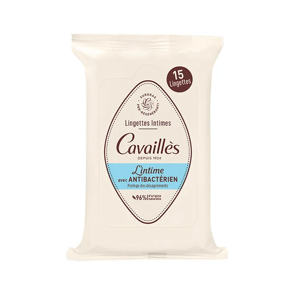 Intimate Wipes with Antibacterial Agent - Daily Use - 15 Wipes