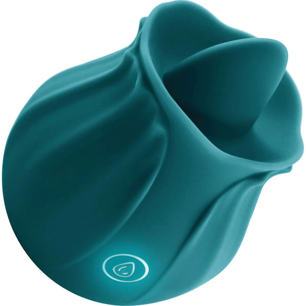 INYA the Kiss Rechargeable Tongue Vibrator, 3", Teal