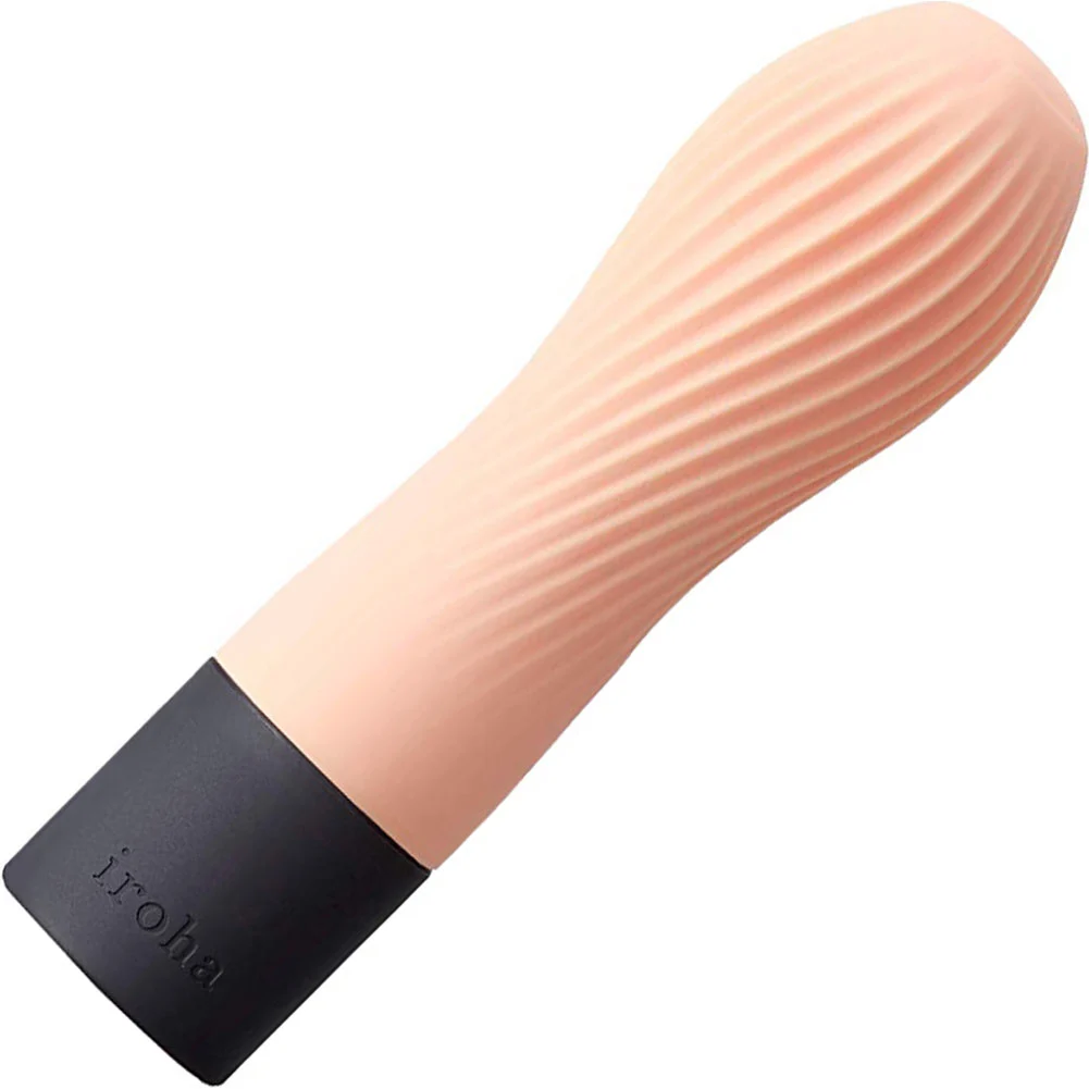 Iroha by Tenga Zen Pleated Vibrator, 5", Floral Pink