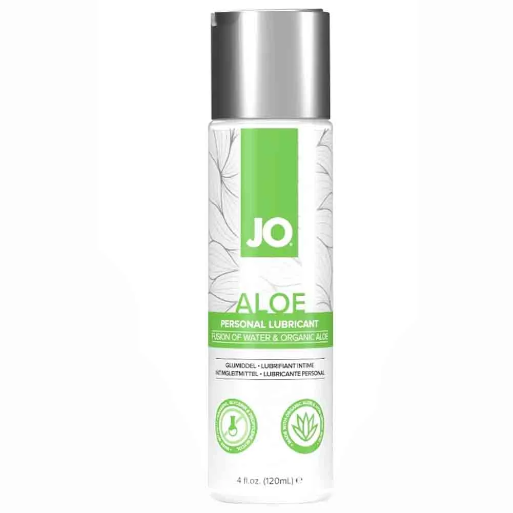 JO Aloe Premium Water Based Lubricant, 4 fl.oz (120 mL)