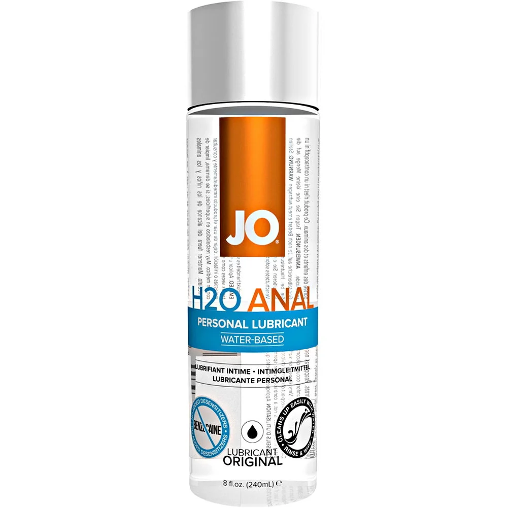 JO Anal H2O Original Water Based Personal Lubricant, 8 fl.oz (240 mL)