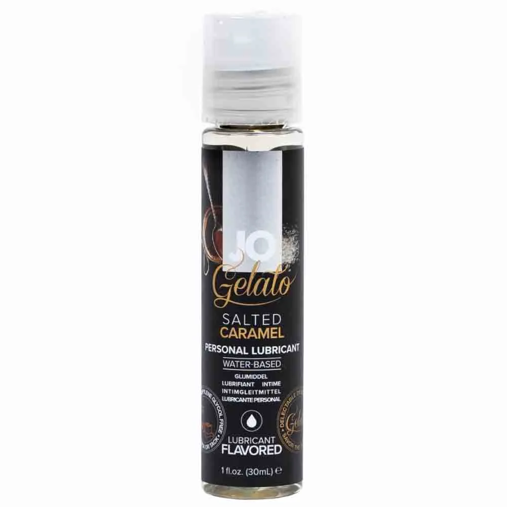 JO Gelato Flavored Personal Lubricant, 1 fl.oz (30 mL), Salted Caramel