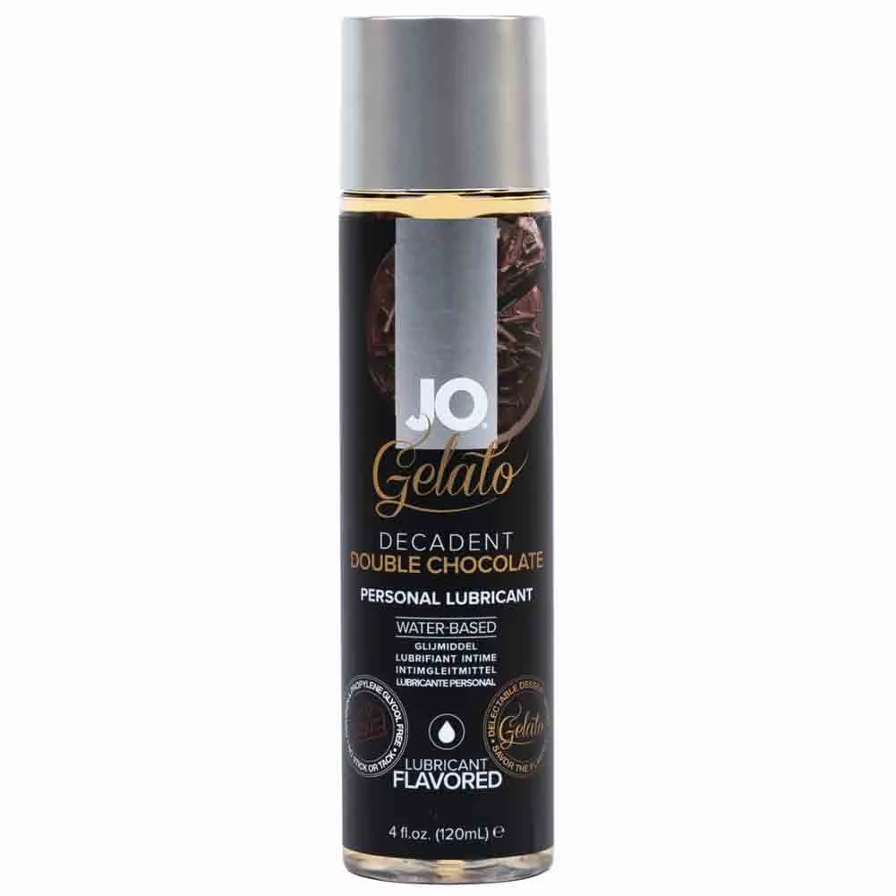 JO Gelato Flavored Personal Lubricant, 4 fl.oz (120 mL), Decadent Double Chocolate