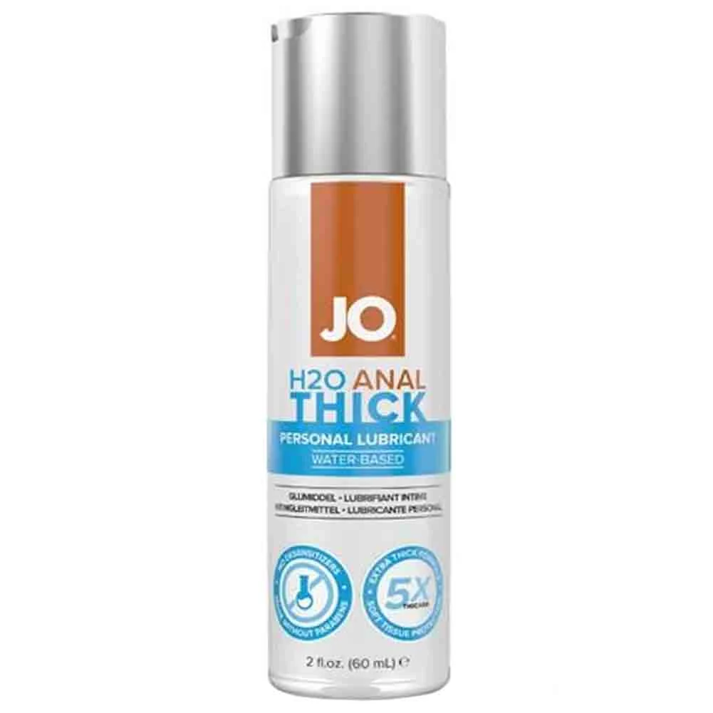 JO H2O Anal Thick Water-Based Lubricant, 2 fl.oz (60 mL)