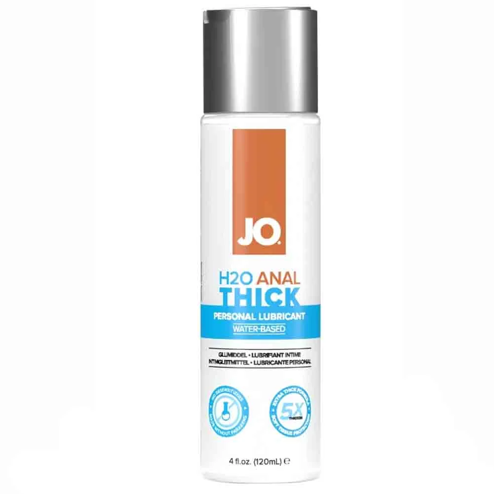 JO H2O Anal Thick Water-Based Lubricant, 4 fl.oz (120 mL)