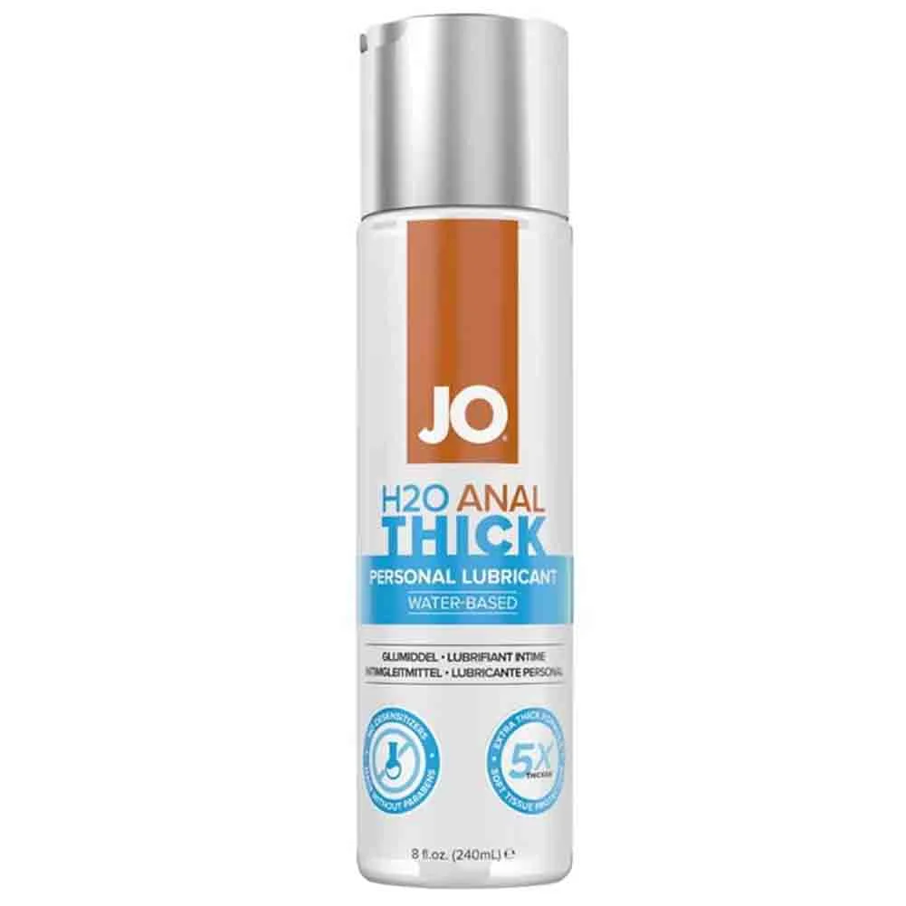 JO H2O Anal Thick Water-Based Lubricant, 8 fl.oz (240 mL)