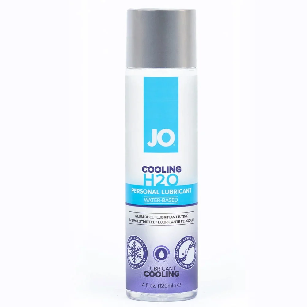 JO H2O Cooling Personal Water Based Personal Lubricant, 4 fl.oz (120 mL)
