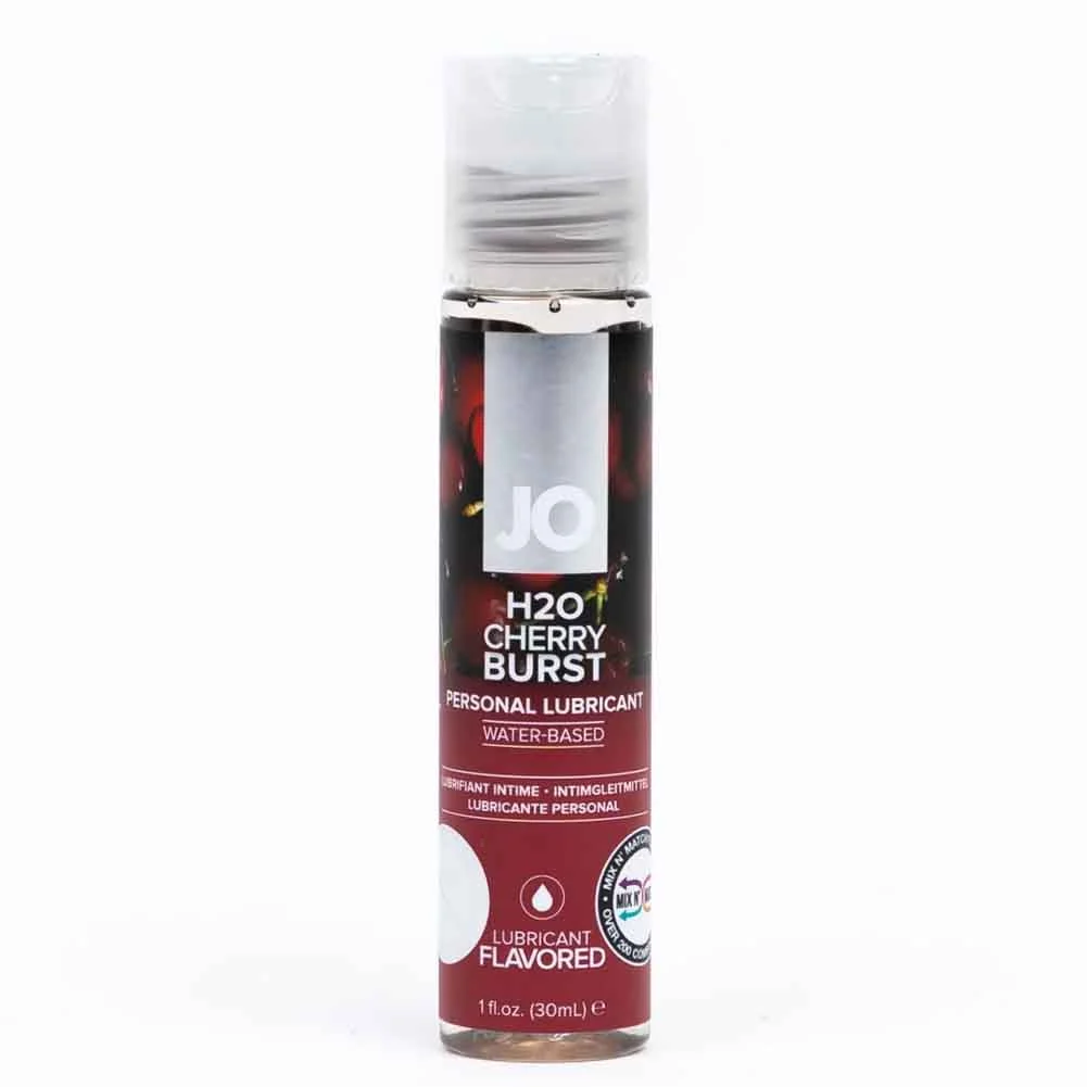 JO H2O Flavored Intimate Lubricant, 1 fl.oz (30 mL), Cherry Burst
