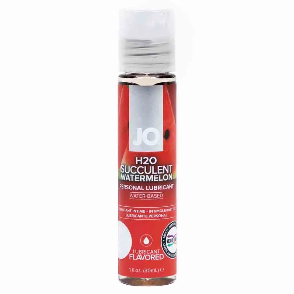 JO H2O Flavored Intimate Lubricant, 1 fl.oz (30 mL), Succulent Watermelon