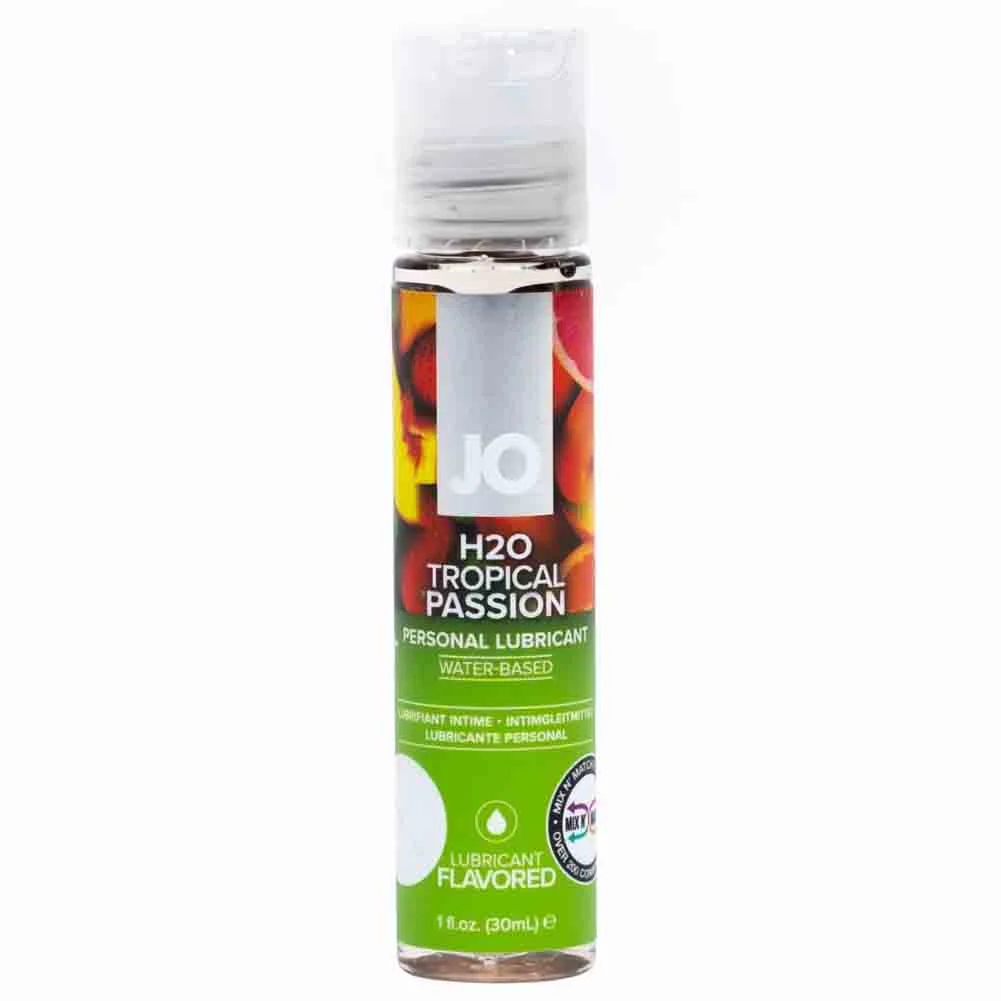 JO H2O Flavored Intimate Lubricant, 1 fl.oz (30 mL), Tropical Passion