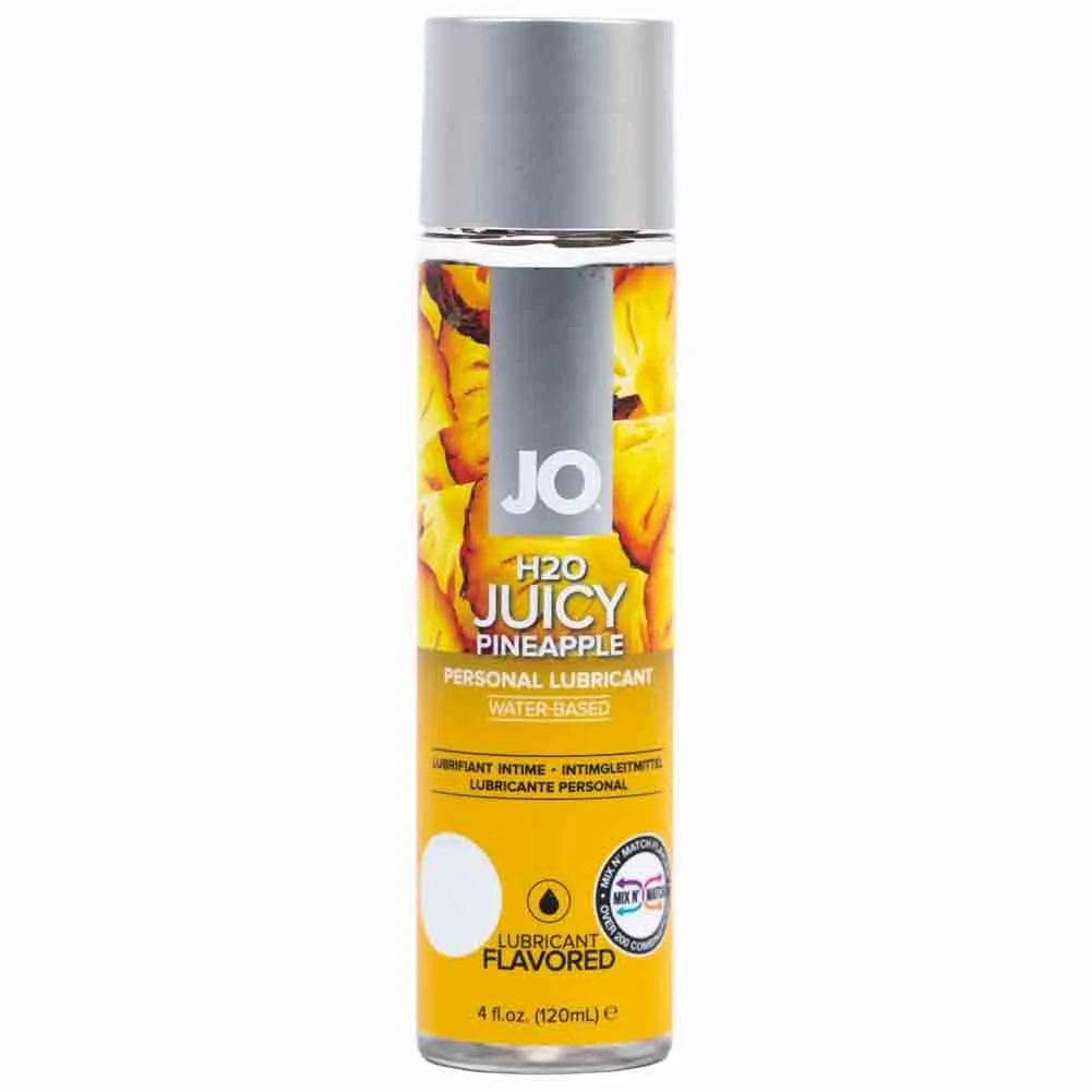 JO H2O Flavored Intimate Lubricant, 4 fl.oz (120 mL), Juicy Pineapple