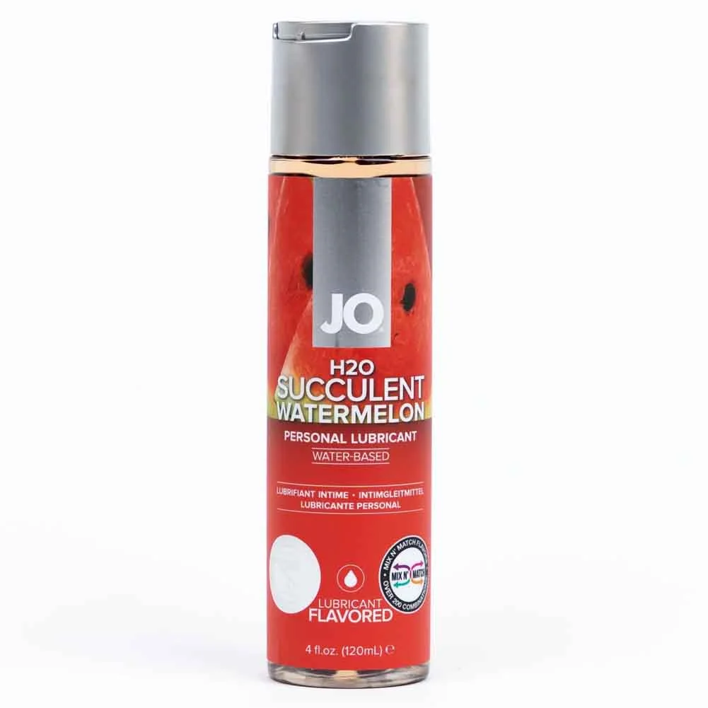 JO H2O Flavored Intimate Lubricant, 4 fl.oz (120 mL), Succulent Watermelon
