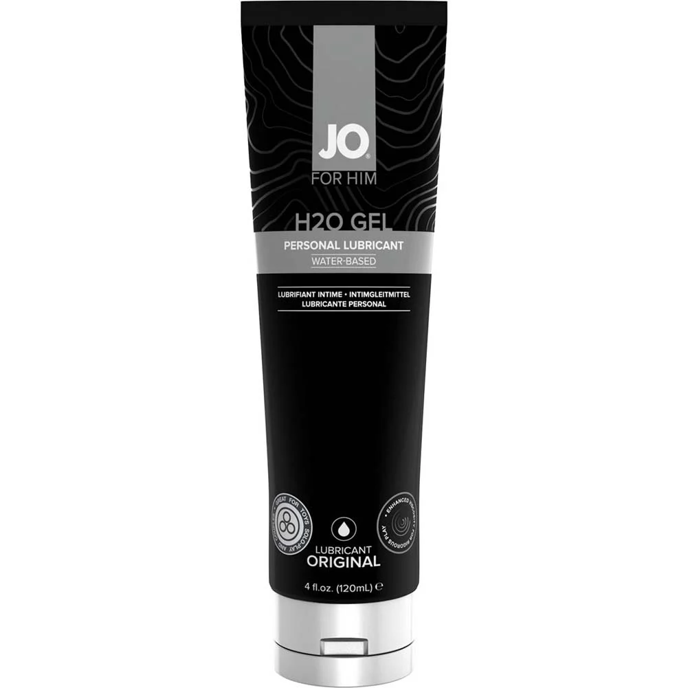 JO For Him H2O Gel Personal Lubricant for Men, 4 fl.oz (120 mL)