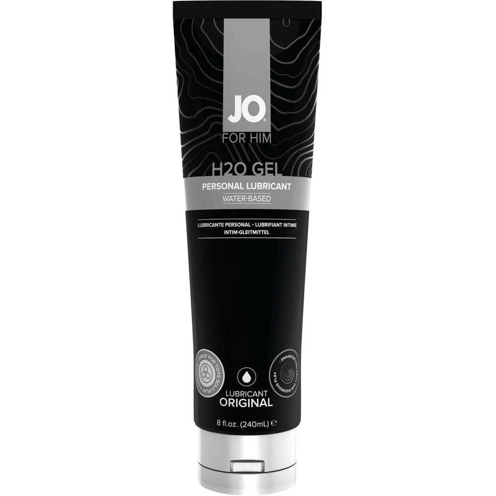 JO For Him H2O Gel Personal Lubricant for Men, 8 fl.oz (240 mL)