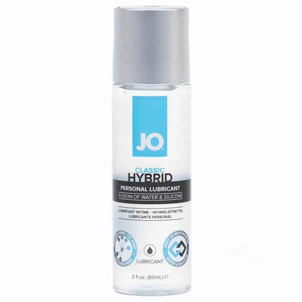 JO Hybrid Silicone and Water Based Personal Lubricant, 2 fl.oz (60 mL), Classic