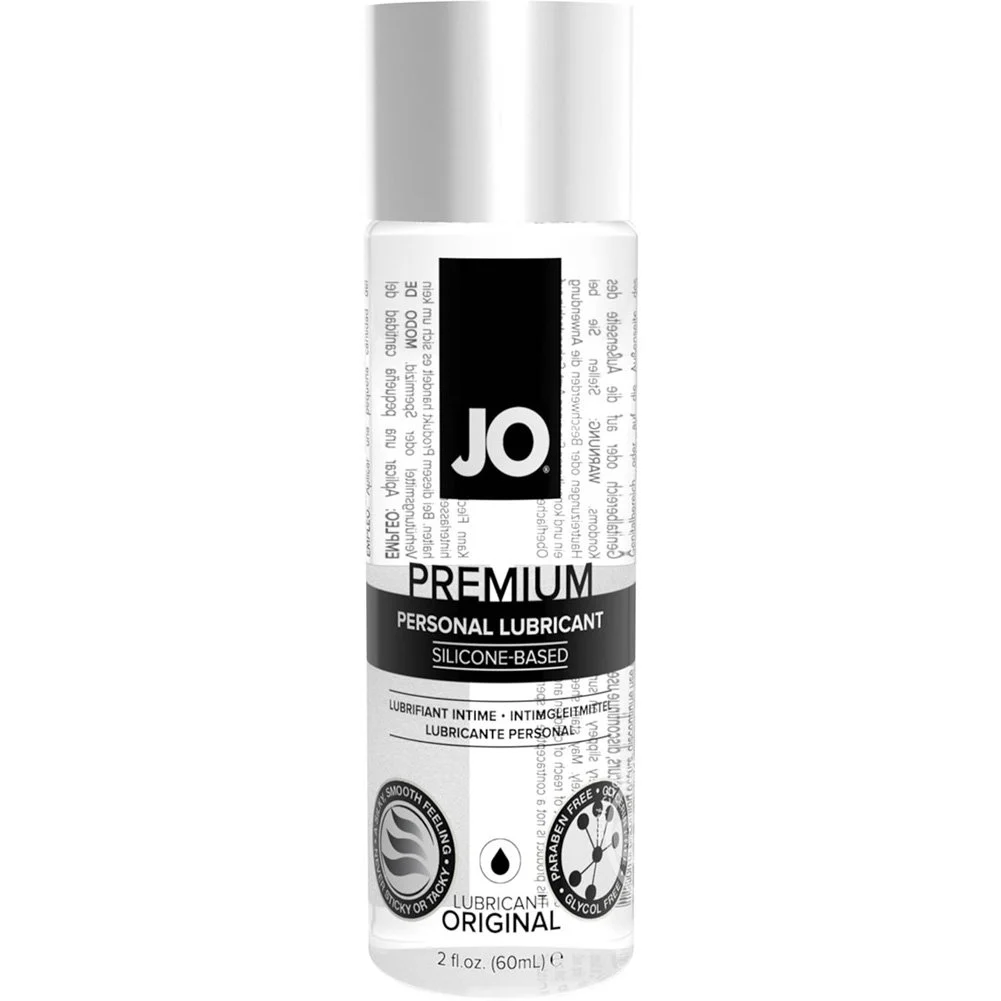 JO Premium Personal Silicone Based Lubricant, 2 fl.oz (60 mL), Original