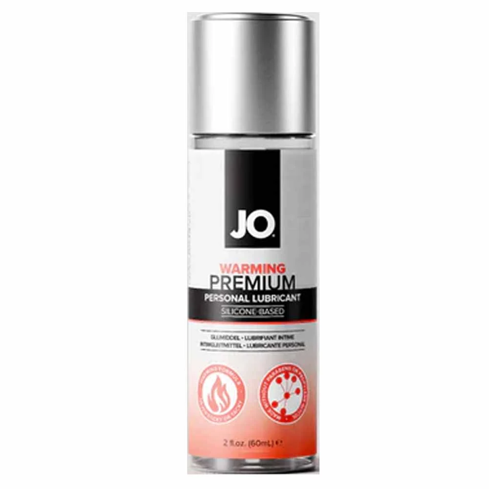 JO Premium Personal Silicone Based Lubricant, 2 fl.oz (60 mL), Warming