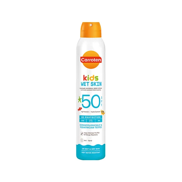 Kids Wet Skin Suncare Invisible Body Spray 3D Protection SPF50 200 ML