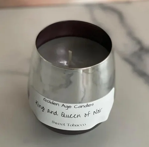 King and Queen of Noir Humphrey Bogart Lauren Bacall Inspired Soy Wax Candle