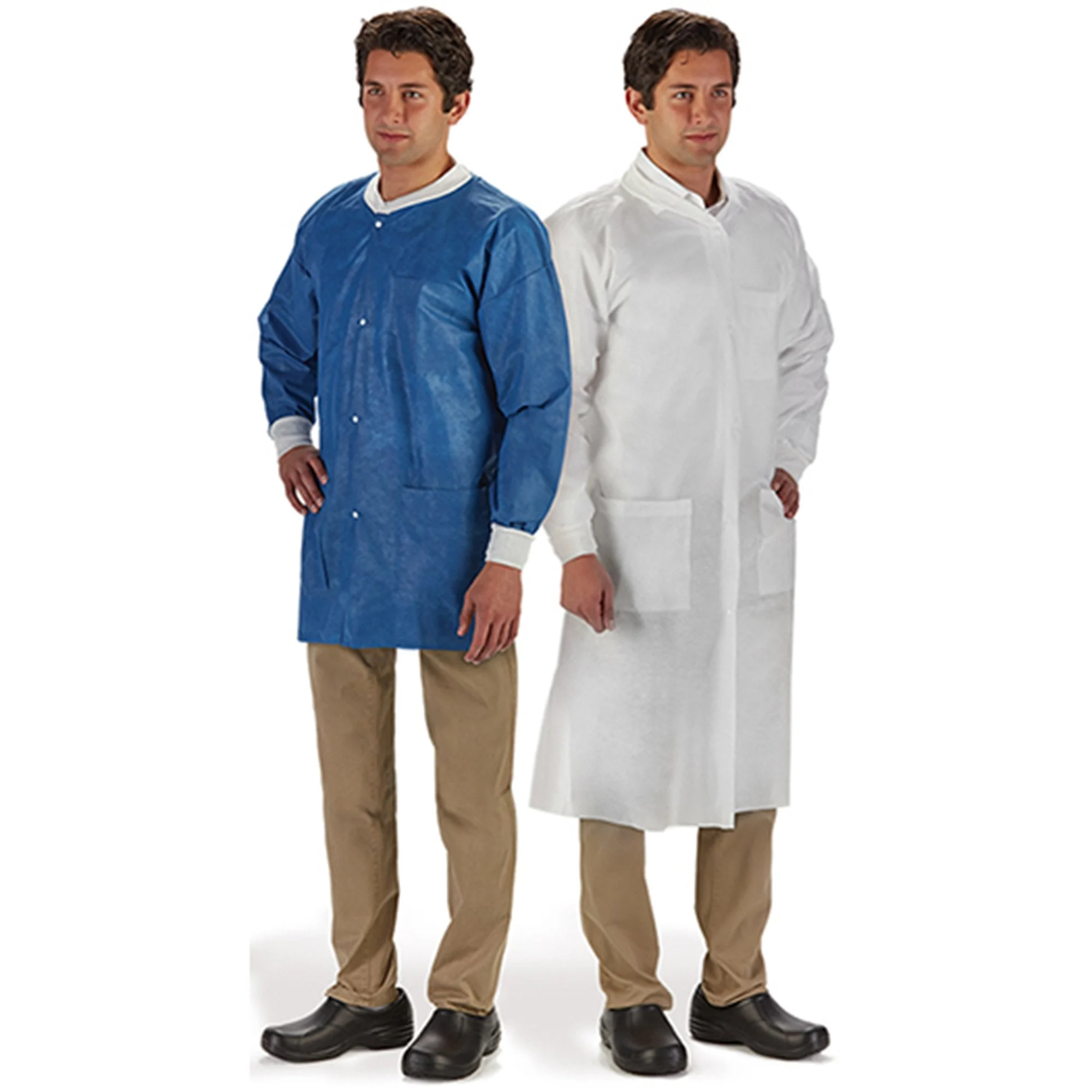 LabMates Disposable Knee Length Lab Coat