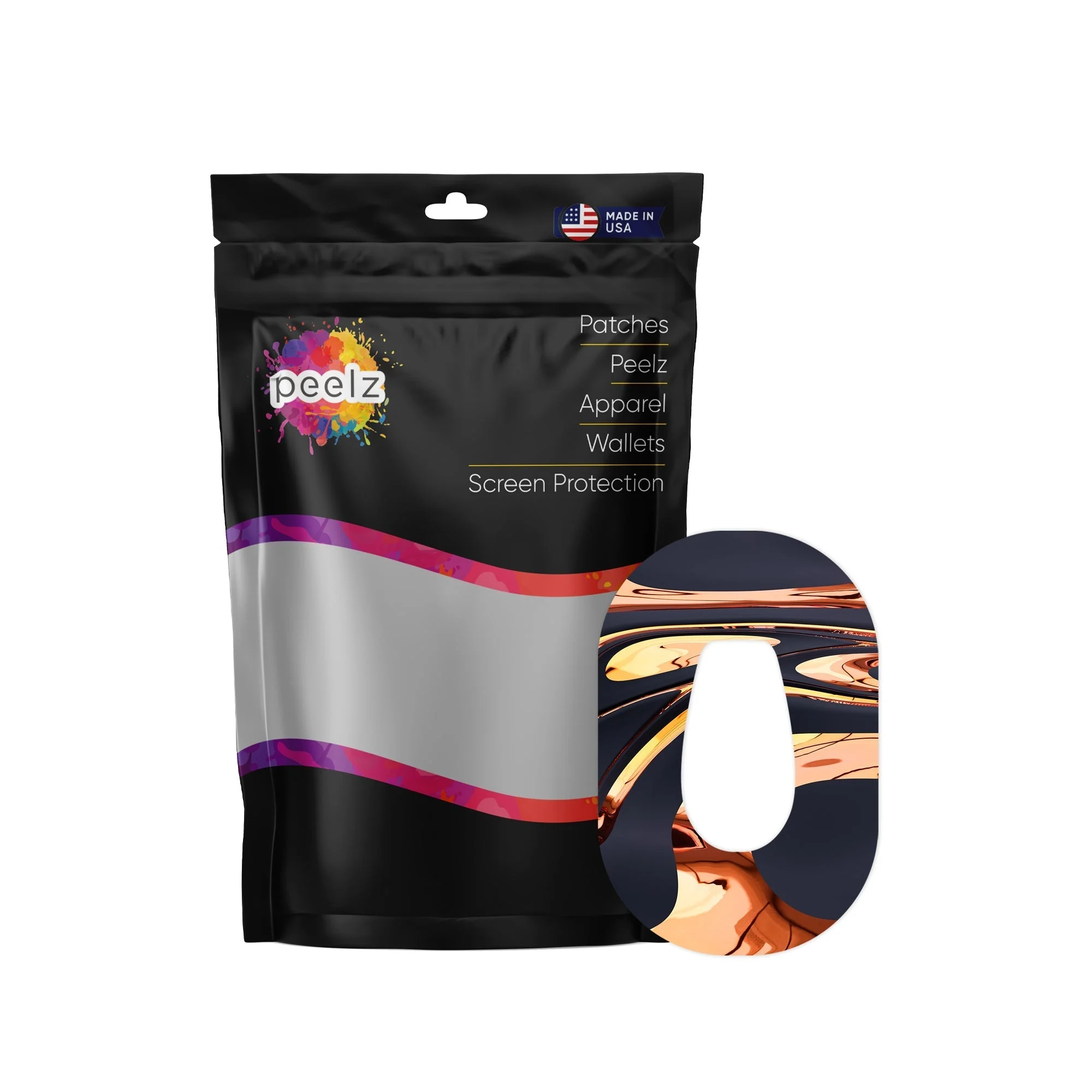 Lava Flow Dexcom G6 Patch Tape - Pump Peelz