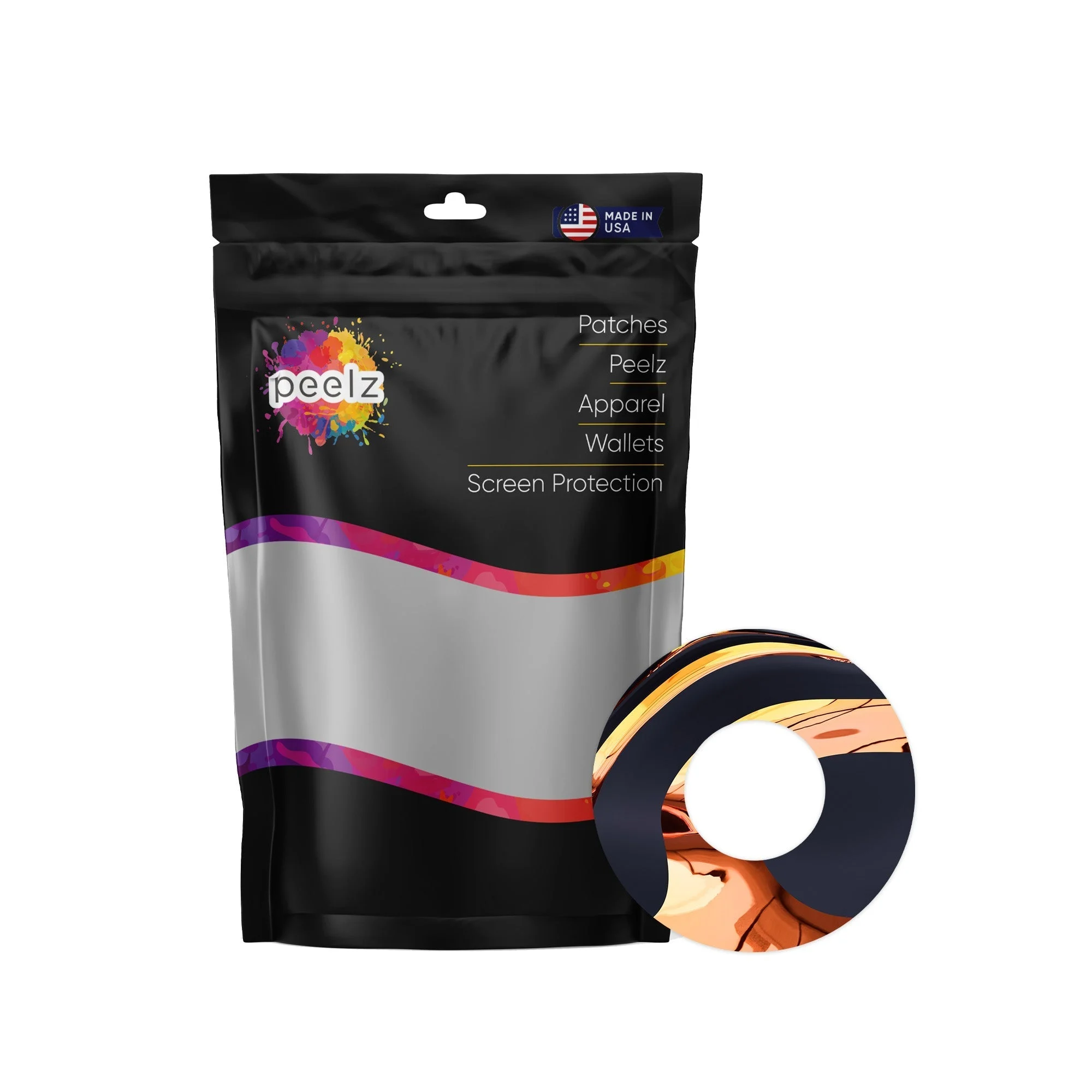 Lava Flow PatchTape Designed for the FreeStyle Libre 2