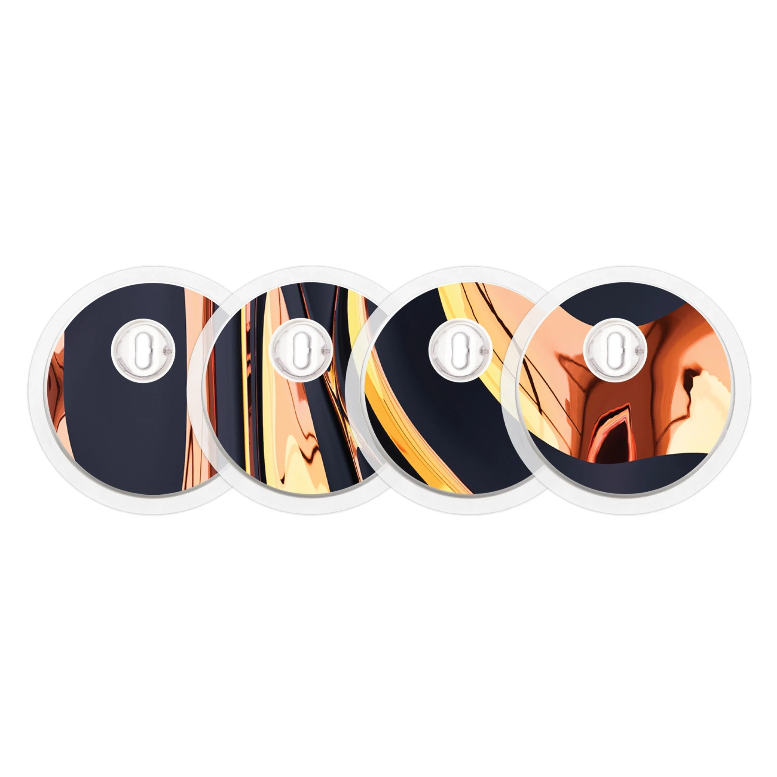 Lava Flow Sticker Designed for the FreeStyle Libre 3 Plus & LingoSensor