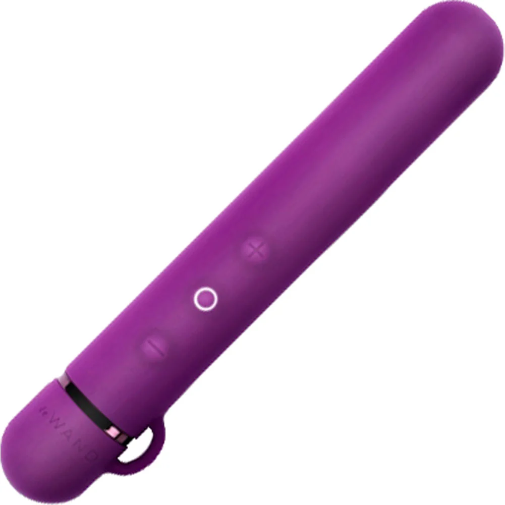Le Wand Baton Stylish Slimline Vibrator, 4.7", Dark Cherry