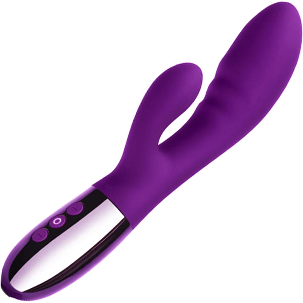 Le Wand Blend Double Motor Rabbit Rechargeable Vibrator, 8", Cherry