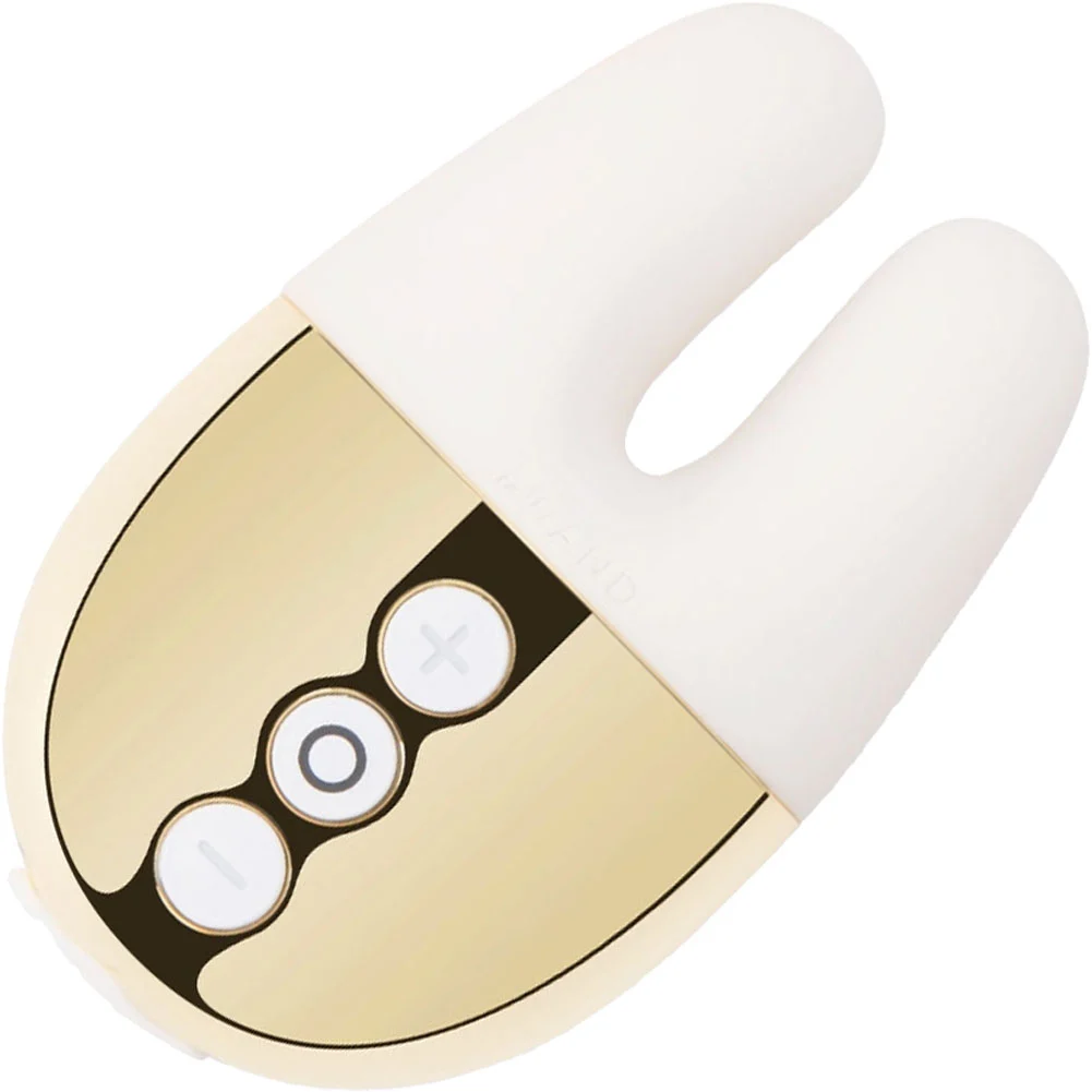 Le Wand Chrome Double Vibrator, 3.34", White Gold